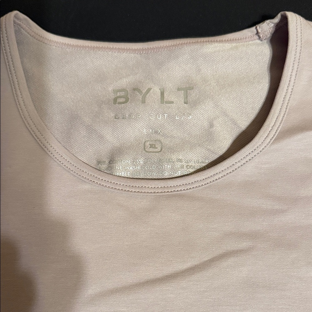 BYLT Basics Long Sleeve Tee - Light Gray
